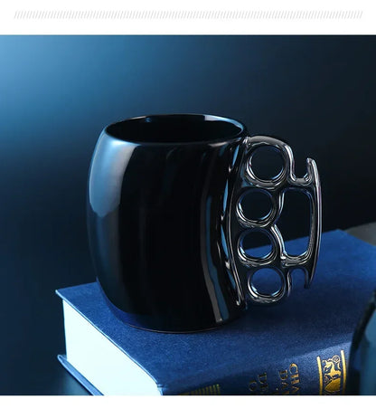 Mugs Creative Bending Fist Ring Cup Ceramic Cup Office Home Water Cup Coffee Cup Tea Cup with Handle Milk Cup