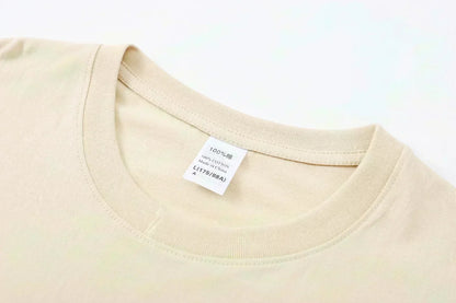 Short-sleeved T-shirts for men are a trendy summer fashion choice, featuring loose and casual prints from trendy brands