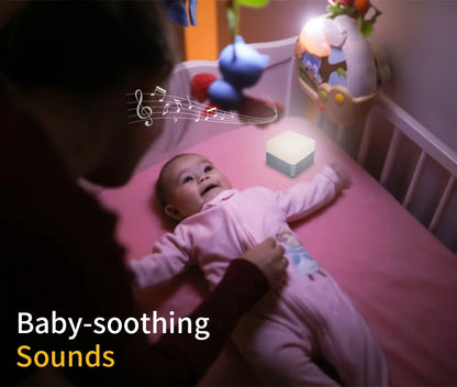 White Noise Sound Machine, Sleep Aid Device with 39 Soothing Sounds & Breathing Light Portable Baby Sleep Soother with Timer