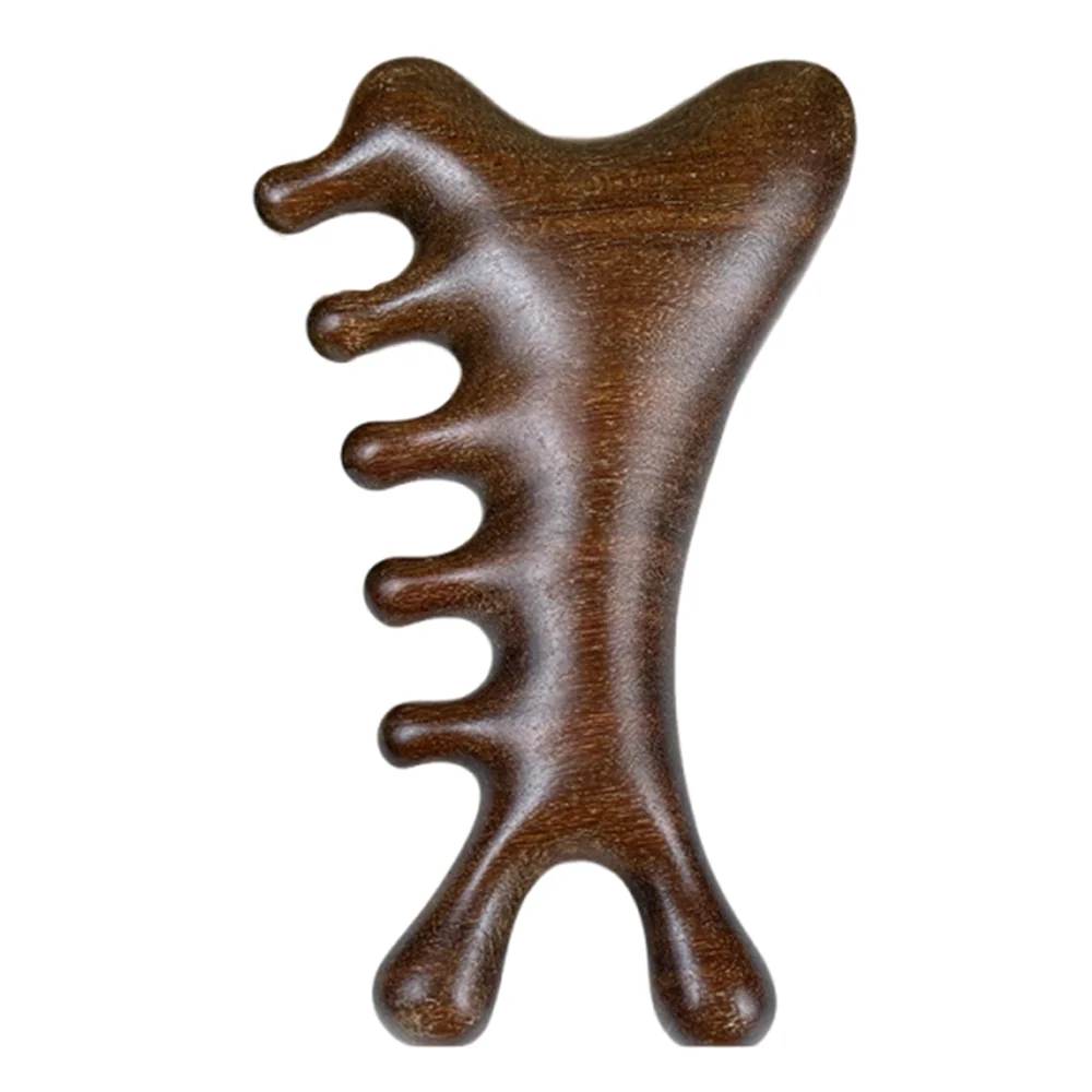 Scalp Relax Meridian Massage Comb Anti-static Blood Circulation Sandalwood Hair Comb Smooth Hair Comfortable Head Massage Comb