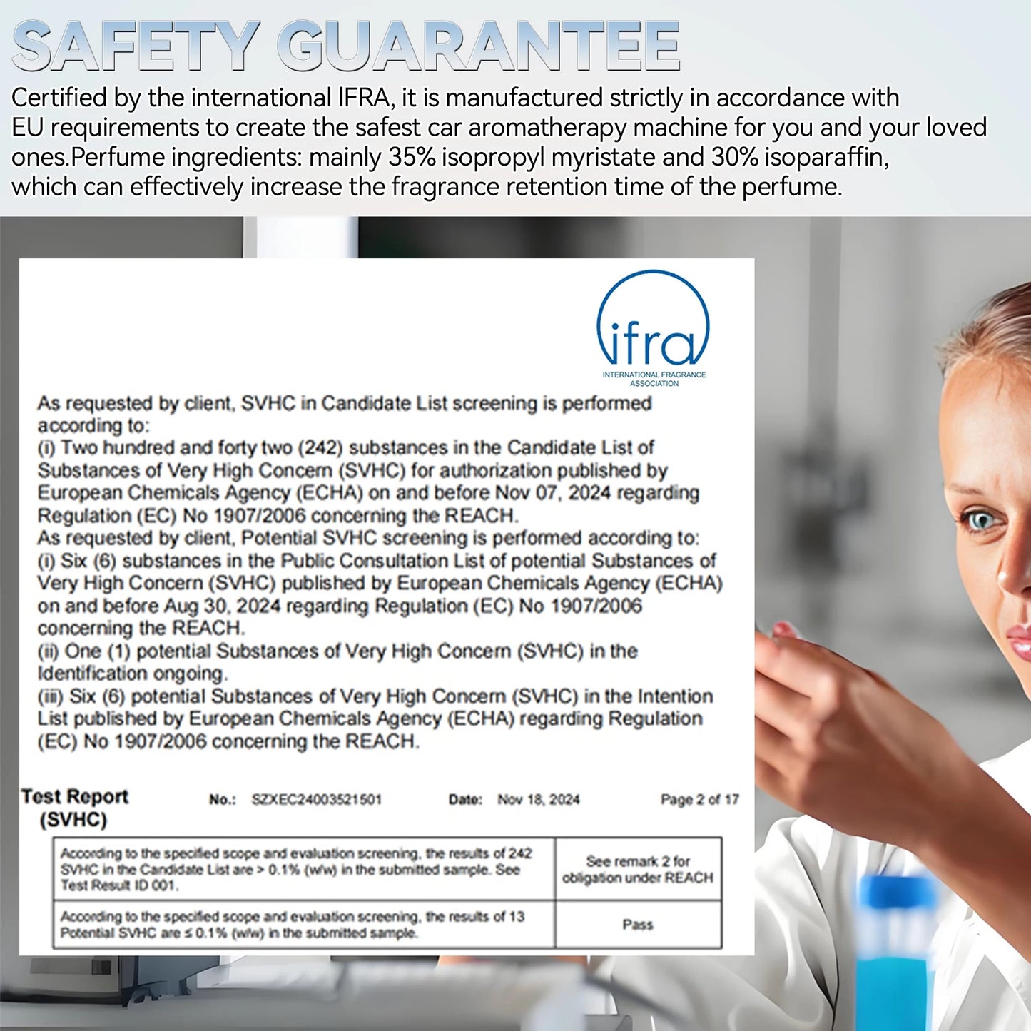 Fragrance Natural Essential Oil Fresh Scent Aromatherapy Car Air Freshener Diffuser Vent Clip Odor Eliminator 0.81oz 24ml 6 Pack