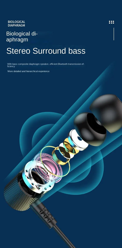 Wireless Headphones Bluetooth 5.0 Neckband Earphones Silicone Hifi 9D Stereo Sports Headset Halter Waterproof Magnetic Earbuds