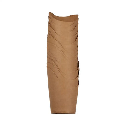 50pcs Popcorn Boxes Disposable Kraft Paper Slant Cup Water Proof Thickened French Fries Cup Oil-proof Snack Cups Sundae