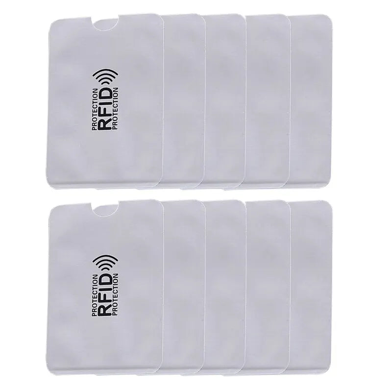 RFID Blocking Card Sleeve Aluminum Foil Anti-theft Swipe Anti-demagnetization Case Shielding Bag