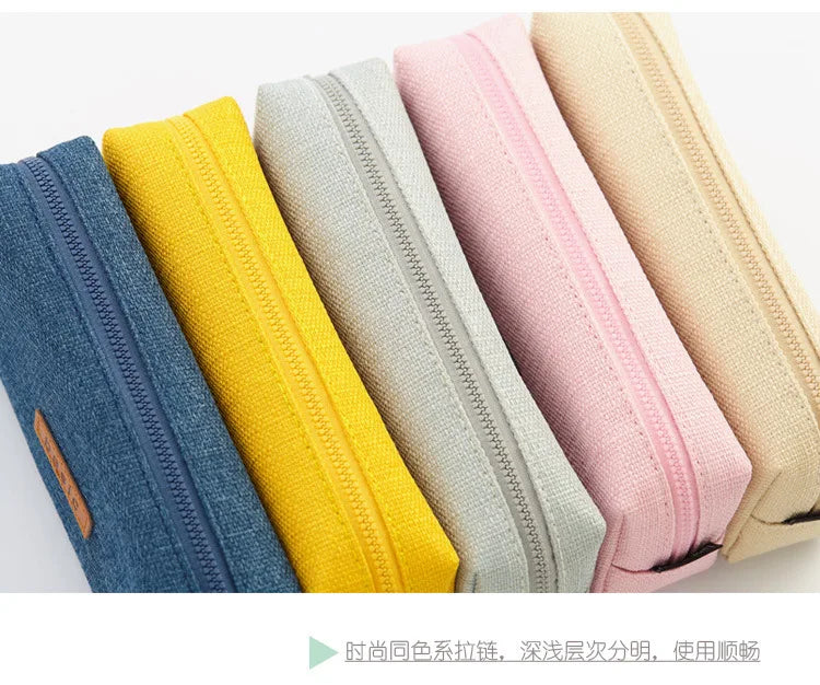 Pencil Case School Supplies Large Capacity Pencil Pouch Estuches Basic Pen Case Trousse Scolaire Kawaii Stationery Pencilcase