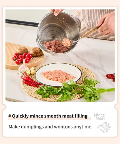 5L Electric Food Chopper Vegetable Chopper Small Food Processor Meat Grinder Mixer Electric Dicer Baby Food Processor