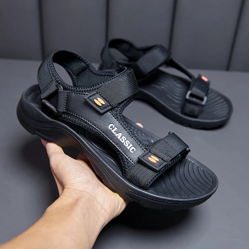 Men Sandals Summer Leisure Beach Holiday Sandals Men Shoes New Outdoor Sneakers Male Retro Comfortable Casual Sandals Men