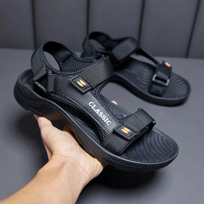 Men Sandals Summer Leisure Beach Holiday Sandals Men Shoes New Outdoor Sneakers Male Retro Comfortable Casual Sandals Men