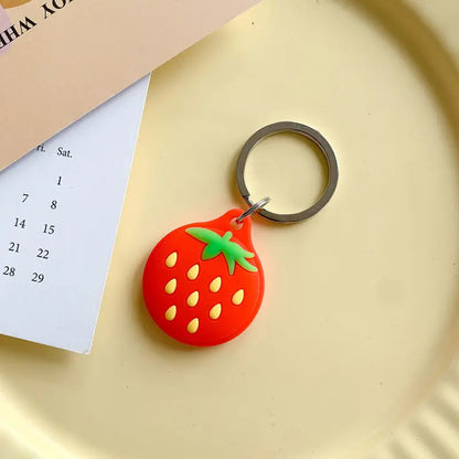 Cute cartoon For Apple Airtag Case Silicone Protective Cover Locator Tracker Keychain Shell