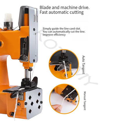 Electric Sewing Machine Portable Automatic Packaging Agriculture Textile Industry Woven Bag  Electric Packaging Machine