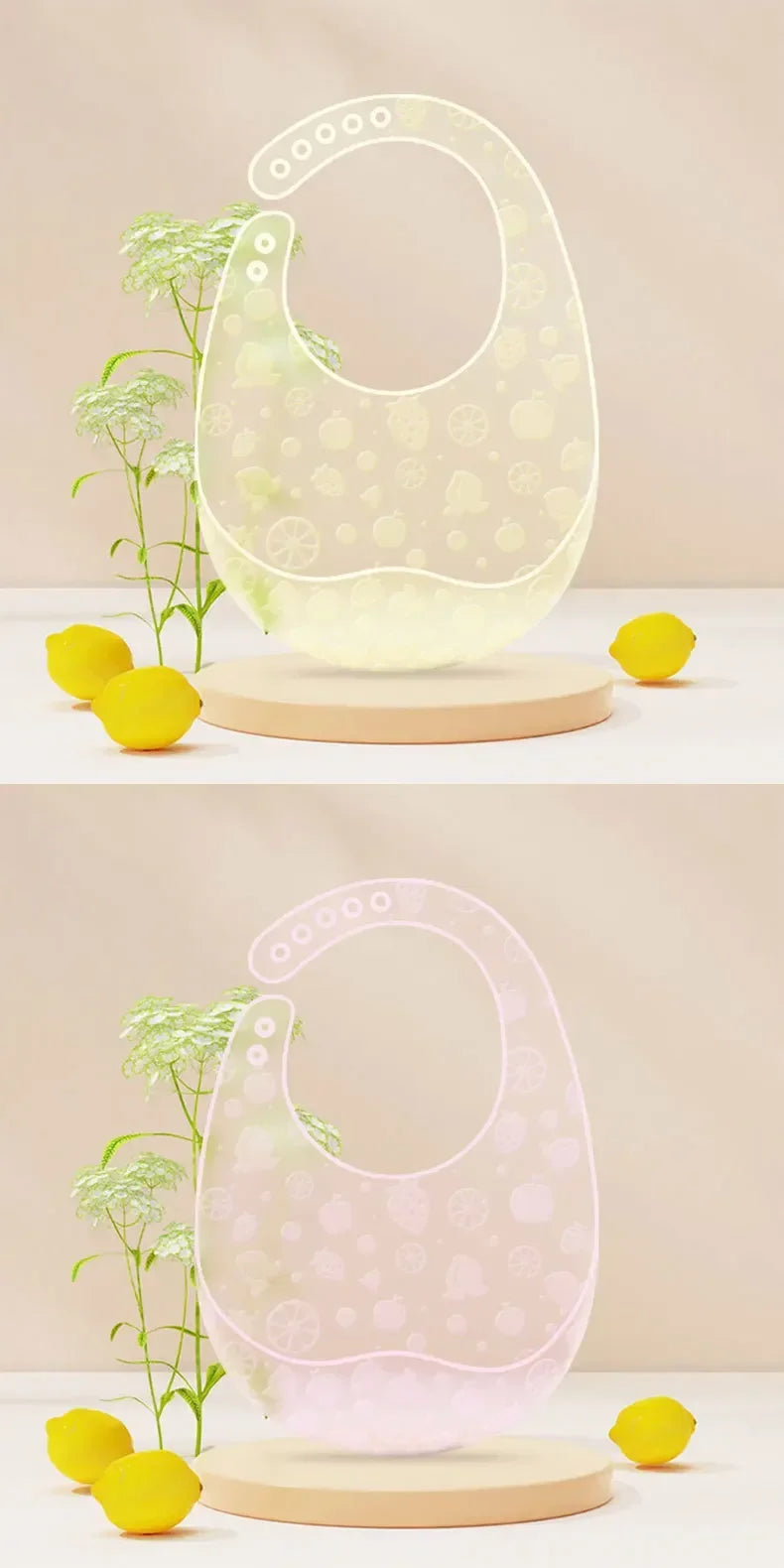 Baby Food-grade Silicone Bib Baby Food Rice Pocket Saliva Pocket Lightweight Waterproof Bib for Children