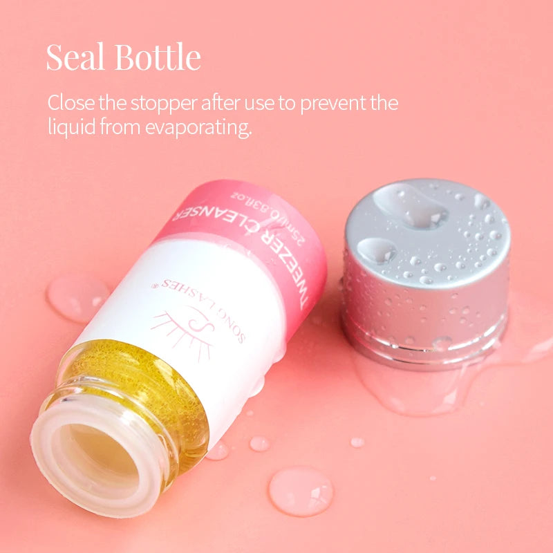 SongLash 25ml Eyelash Tweezers Cleanser Lash Glue Extension Supplies Sponge Eyelash Extension Cleaner Makeup Tools
