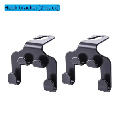 Car Seat Headrest Hook Hanger in Black a Storage Organizer Universal for Umbrellas Bags & Coats Black Car Fixer for All Vehicles