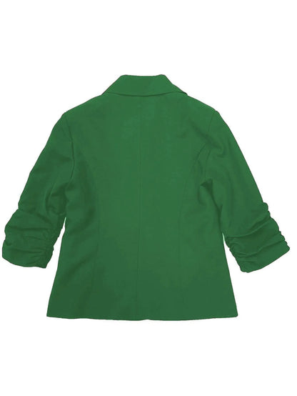 New Office Lady Suits Jacket Tops Formal Women's Seven Quarter Sleeved Suit Coats Casual Black Workwear Blazer Femme Clothing