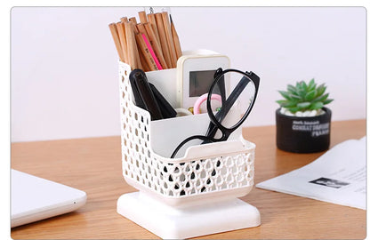 Stationery Desktop Organizer Storage Box for Pens Key Remote Control Jewelry Cosmetic Storage Home Office Stand Desktop Tidy