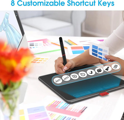 Drawing board, digital tablet computer, HavaPen ap906 9 x 5 inch artistic drawing digital tablet computer with battery-free pen