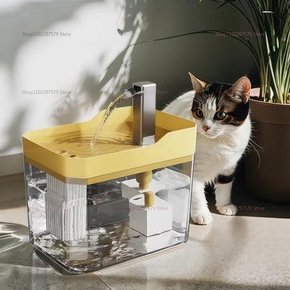 1.5L Cat Water Fountain Automatic Filter USB Circulating Pet Water Dispenser for Cats and Dogs Live Fresh Drinking Fountain