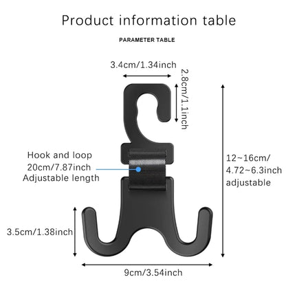 Car Headrest Hooks Auto Back Seat Hanger For Wallet Purse Shopping Bag Hook Car Rear Seat Hanging Holder Interior Organizer