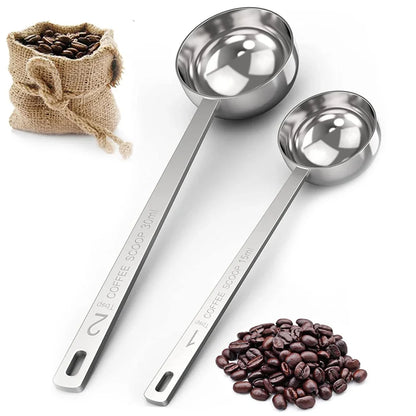 15/30ml Stainless Steel Measuring Spoon Powder Pressing Spoon Coffee Spoon with Scale Household Seasoning Spoon Measuring Spoon