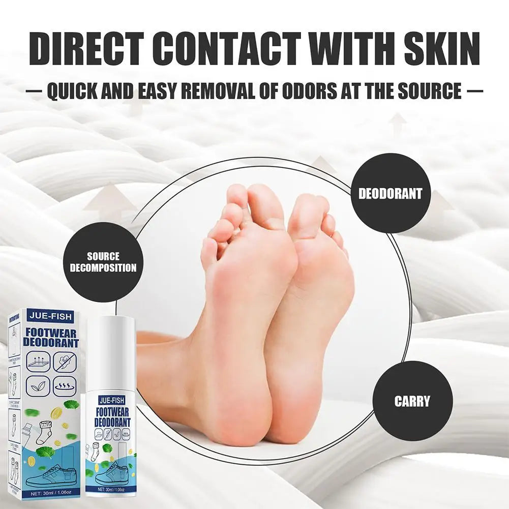 Perfume Foot Shoe Odor Deodorant Odor Removal Spray Foot Artifact Footwear And Socks Anti-Sweat Spray Remove Bad Smell Foot Care