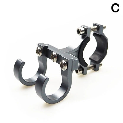 Electric Scooter Hooks Simple Bike Shelf Tube Storage Hanger Buckle Hooks Hooks Ebikes Portable Double Metal Helmet Rack