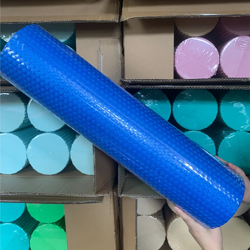 Extended 90cm  EVA Foam Roller Me Pattern Yoga Massage Sti Fitn Exercise Muscle Relaxation Roller