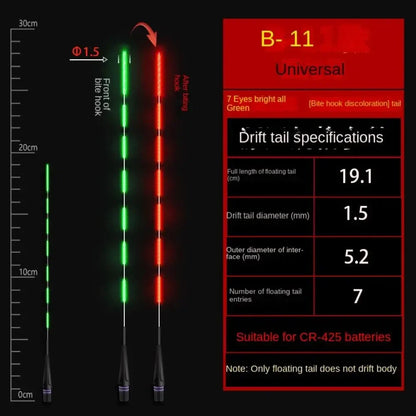 Ultra Sensitive Luminous Electronic Float Tail Electronic Floats Buoy Smart Float Top Gravity Induction Electronic Tail Drift