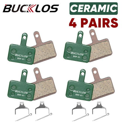 BUCKLOS Ceramic Hydarulic Disc Brake Pads For SHIMANO B01S B05S 1/2/4/6/8/10Pair MTB Brake Pad Wear-resistant Disc Brake Pads