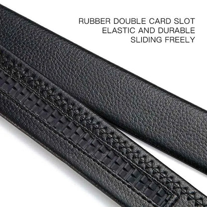 Men Leather Belt Metal Car Automatic Buckle Work Belt High Quality Men 120cm Leather Belt Business