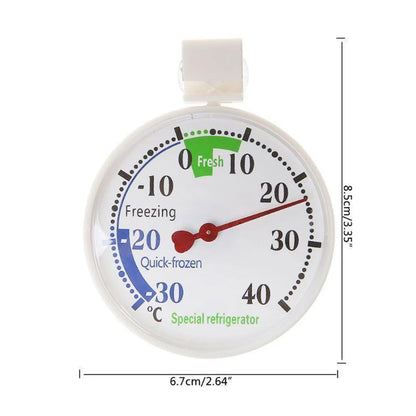 -30~40 ℃ Thin Fridge Refrigeration Temperature Gauge Measurement Tools Circular Thermometer Refrigerator Freezer Thermometer
