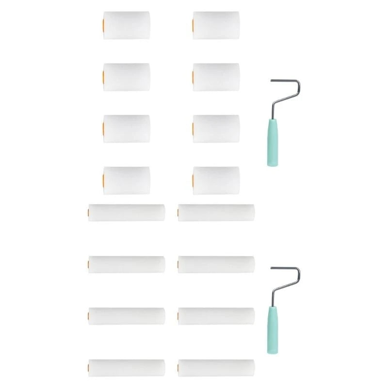 9pcs Paint Roller set Mini Foam Rollers Upgrades for Detailed Work & Small Areas 601A