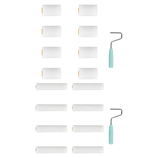 9pcs Paint Roller set Mini Foam Rollers Upgrades for Detailed Work & Small Areas 601A