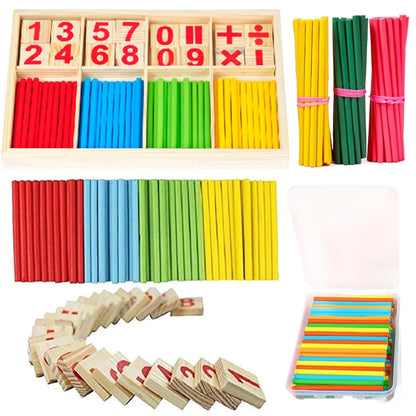 Counting Sticks Wooden/Plastic Lower Grades Mathematics Teaching Tools Office Educational Supplies Students Arithmetic Tool TMZ