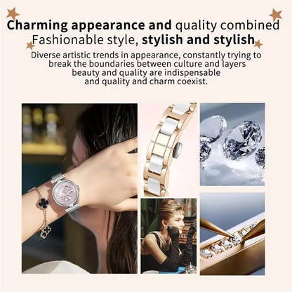 Ladies Smart Watch AK62 Women Bluetooth Call Custom Dial Steel Wristwatch Smartband Fitness Sports Tracker Smartwatches