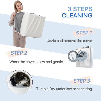 2 pc Wedge Pillow with Memory Foam Top Chic Jacquard Cover for Sleeping and Acid Reflux for Headboard and sofa Triangle Pillow