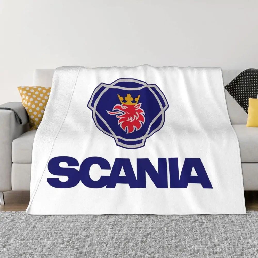 Sweden Saabs Scanias Blankets Fleece Winter Portable Lightweight Thin Throw Blanket for Bedding Travel Bedspread