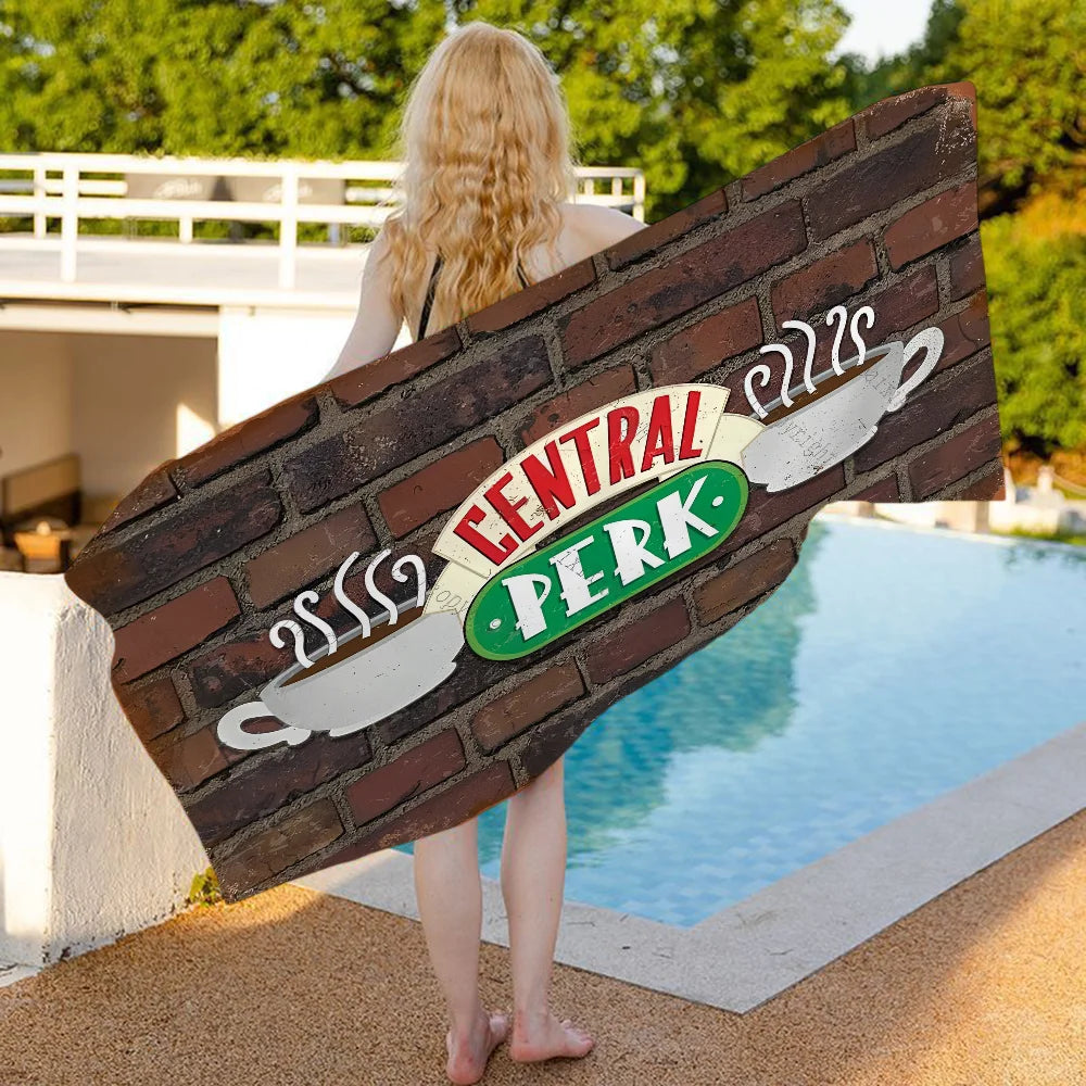 Friends TV Show Beach Towel For Kids Personalized Bath Towel Pool Towel Vacation Gift Picnic Towel Party Gift