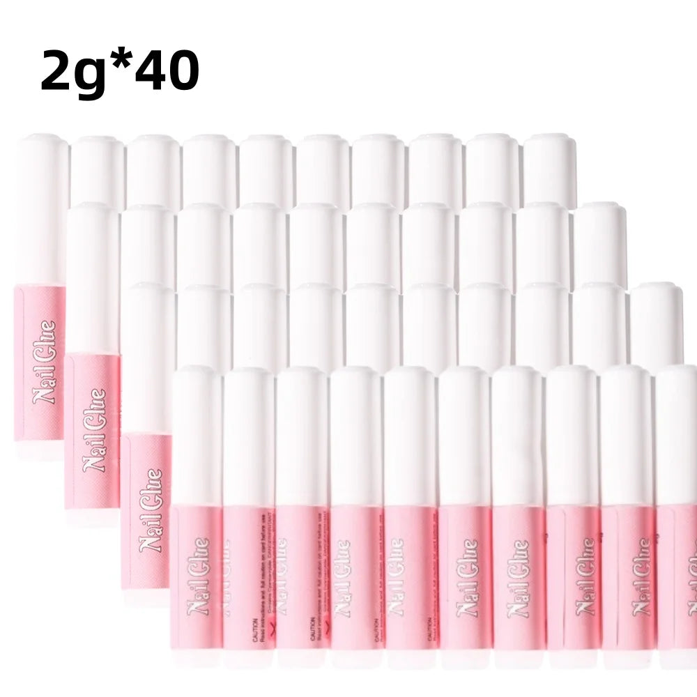 30/20/10pcs Fast-Dry Nail Glue Acrylic False Nail Tips Glue Gel For Fast Extension Super Bond Rhinestones False Nails Mini Glue
