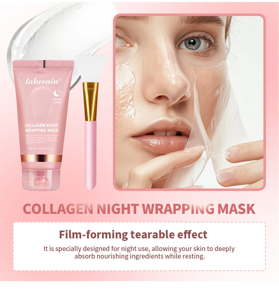 Skincare Koreans Originales Deep Collagen Mask Peel Off Mask Facial mask soluble collagen hydration tightening Night cream skin