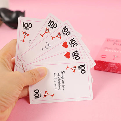 52 Sheets Bachelorette Party Truth or Dare Activity Card Bride Groom Party Girl Hen Party Out Night Games Card Party Decorations