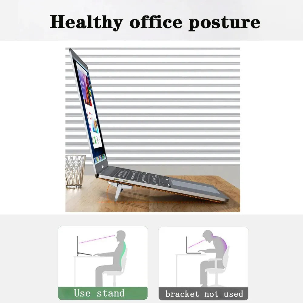 Laptop Stand For Macbook Huawei Xiaomi Notebook Aluminum Support For Computer Keyboard Holder Mini Portable Legs Laptop Stands
