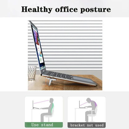 Laptop Stand For Macbook Huawei Xiaomi Notebook Aluminum Support For Computer Keyboard Holder Mini Portable Legs Laptop Stands