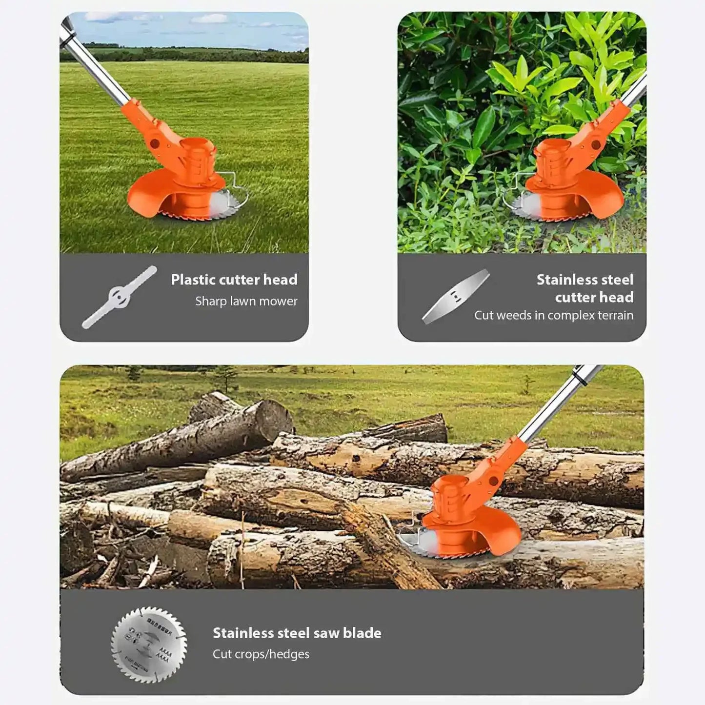 2025 new household garden electric lawn mower, lawn trimmer, automatic release rechargeable garden lawn trimmer