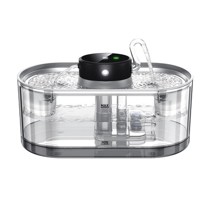 Stainless Steel Wireless Smart Cat Water Fountain 5000mah Pet Water Dispenser for Dog Cat Infrared Sensor Pet Drinkier Fountain