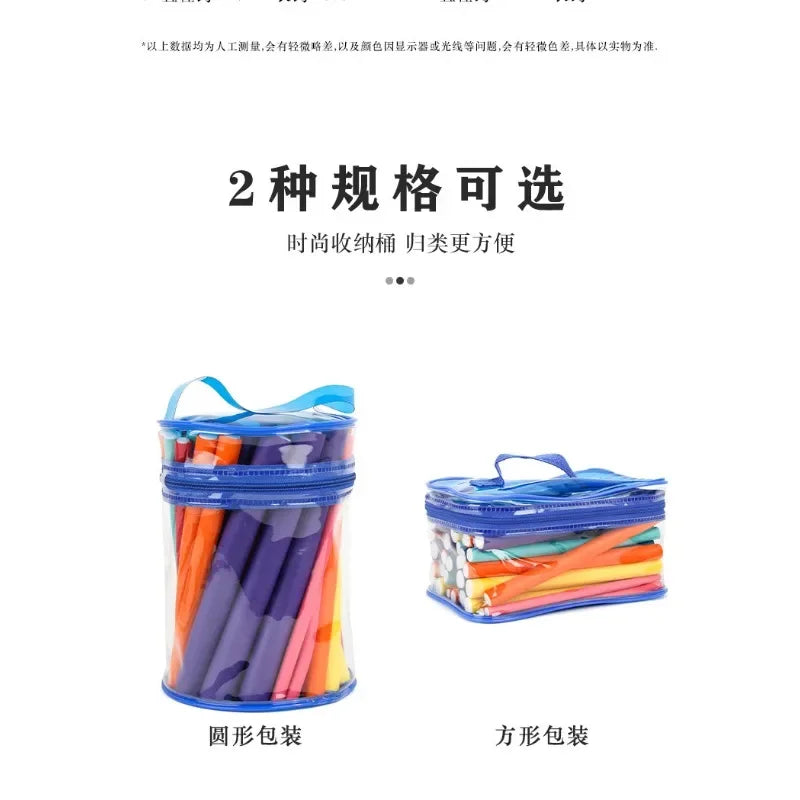 42pcs Flexible Hair Curling Rod Hair Curler Makers Soft Foam Bendy Twist Curls Flexi Rollers Styling Tools Hair Roller No Heat