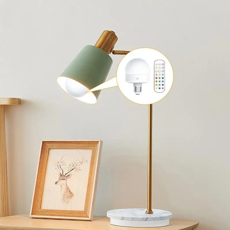 Remote Control Bulbs Color Changing LED Light Bulbs Detachable Magnetic Rgb Smart Rechargeable Bulbs Night Light Lighting
