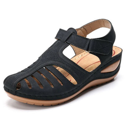 Sandals Shoes Women Summer Soft Women's Sandals Retro Shoes Woman Wedge Women's Shoes Breathable Footwear Female Sandal Women