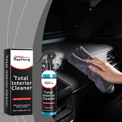 Premium Car Interior Cleaner Spray - Leather Fabric Plastic Cleaner&Protector Auto&Detailing Stain Removal Odor Eliminator Kit