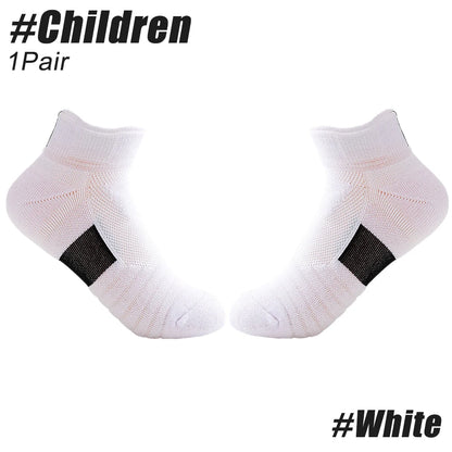 Anti-slip sports socks for men, solid color compression socks for cycling, running, football, basketball, soccer, 1pair