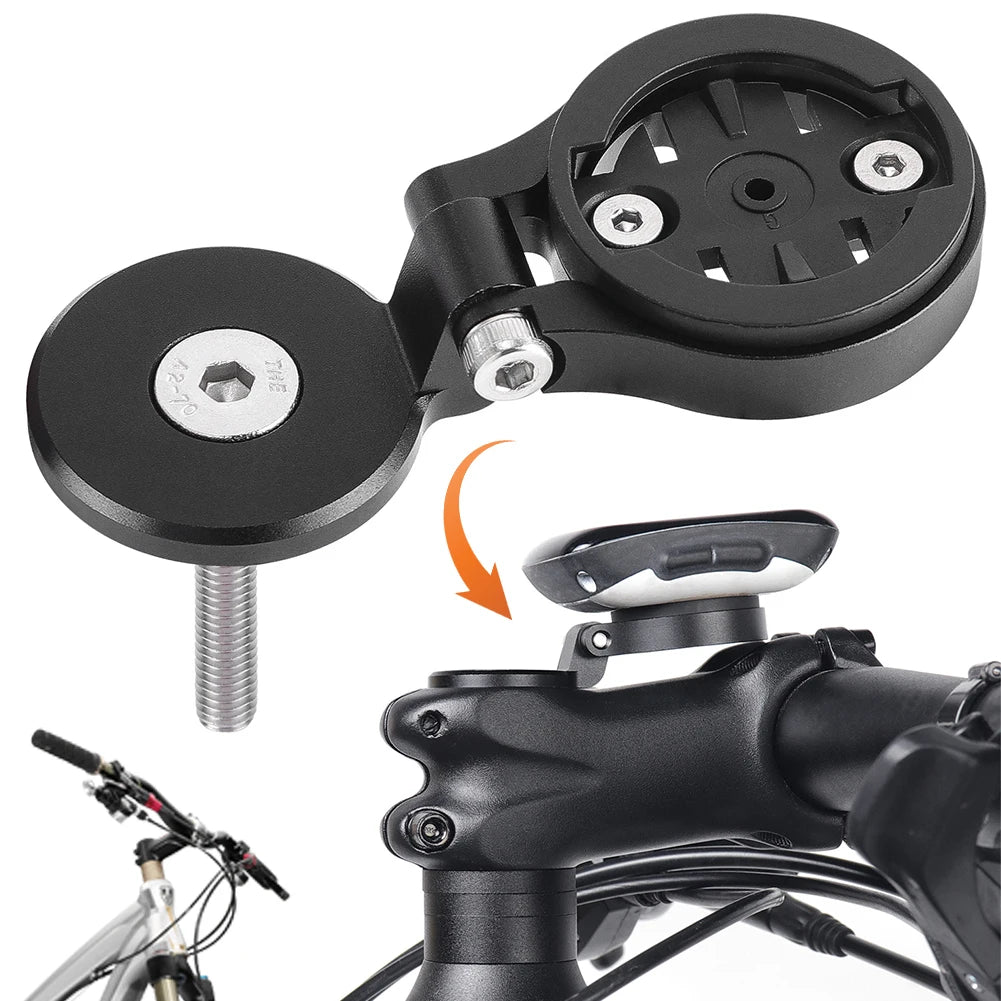 Bike Computer Stem Top Cap Mount Holder Adjustable Bicycle Computer Mount MTB Road Bike Computer Holder For Garmin Bryton Wahoo